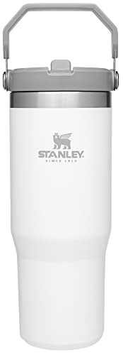 Stanley IceFlow Flip Straw Tumbler with Handle 30 oz | Twist On Lid and Flip Up Straw | Leak Resistant Water Bottle | Insulated Stainless Steel |BPA-Free | Lilac