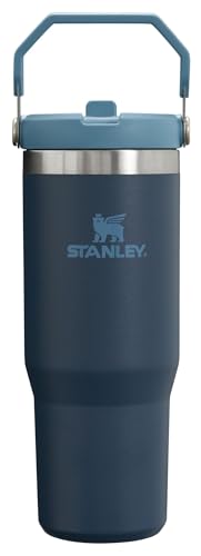 Stanley IceFlow Flip Straw Tumbler with Handle 30 oz | Twist On Lid and Flip Up Straw | Leak Resistant Water Bottle | Insulated Stainless Steel |BPA-Free | Lilac