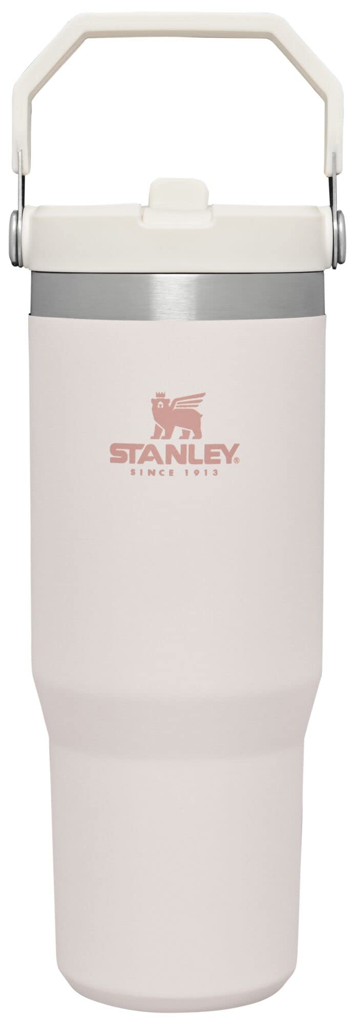 Stanley IceFlow Flip Straw Tumbler with Handle 30 oz | Twist On Lid and Flip Up Straw | Leak Resistant Water Bottle | Insulated Stainless Steel |BPA-Free | Lilac