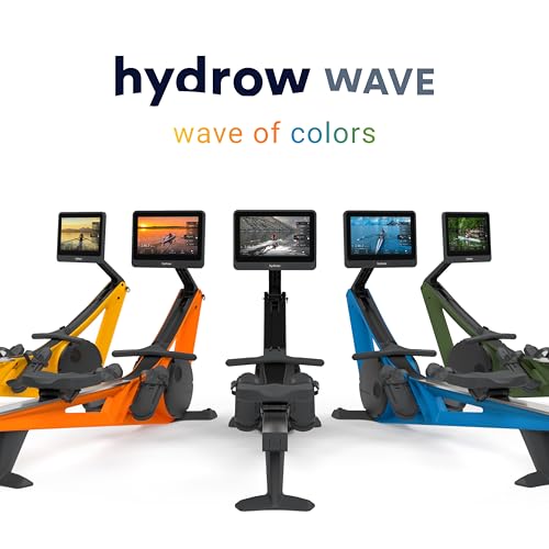 Hydrow Wave Rowing Machine with 16" HD Touchscreen & Speakers - Foldable | Live Home Workouts, Subscription Required