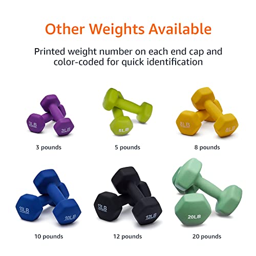 Amazon Basics Neoprene Dumbbell Hand Weights