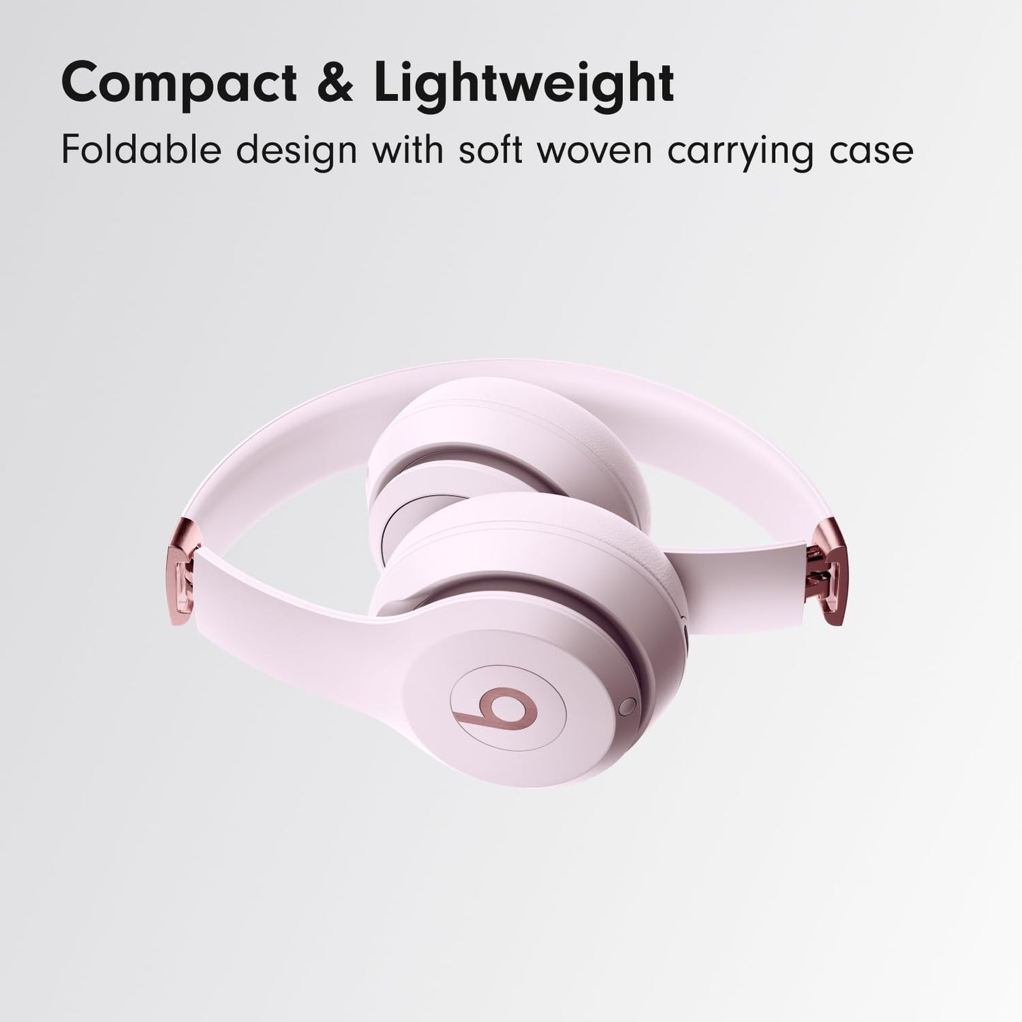 Beats Solo 4 - Wireless Bluetooth On-Ear Headphones, Apple & Android Compatible, Up to 50 Hours of Battery Life - Cloud Pink