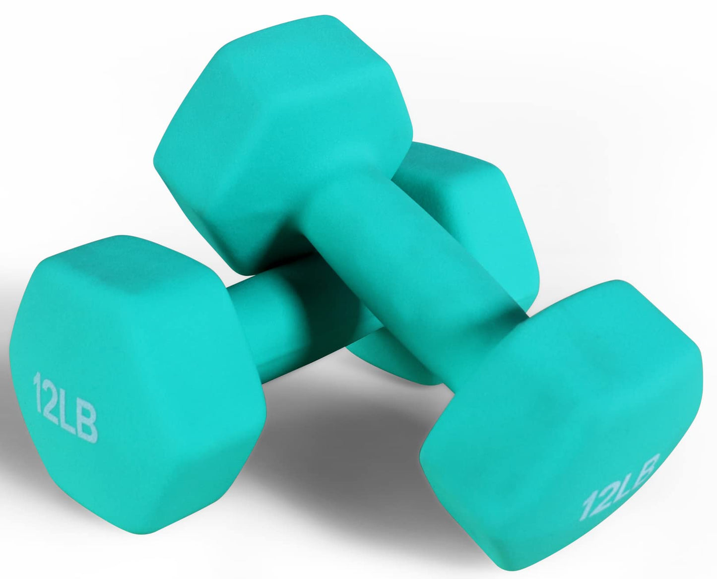 Neoprene Dumbbell Hand Weights, Anti-Slip, Anti-roll, Hex Shape Colorful, Pair or Set with Stand