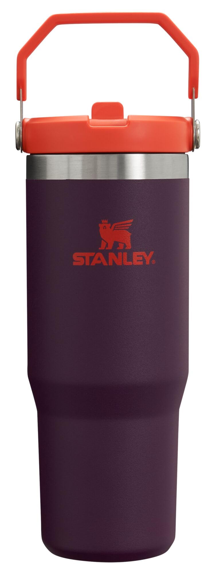 Stanley IceFlow Flip Straw Tumbler with Handle 30 oz | Twist On Lid and Flip Up Straw | Leak Resistant Water Bottle | Insulated Stainless Steel |BPA-Free | Lilac