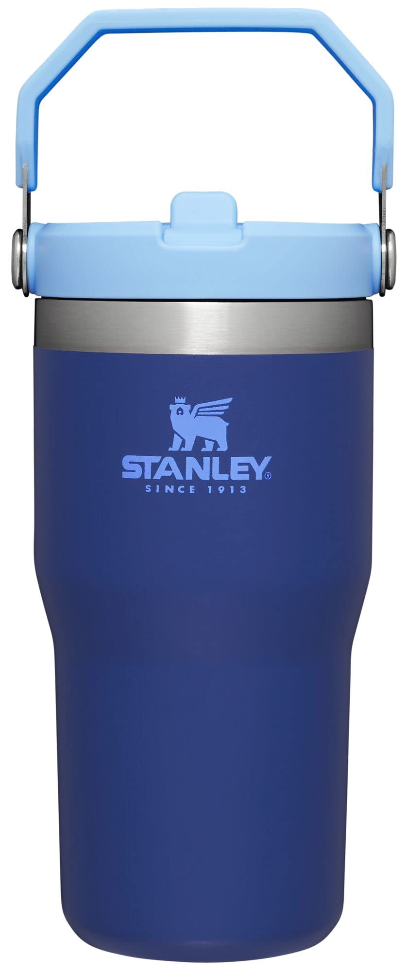 Stanley IceFlow Flip Straw Tumbler with Handle 30 oz | Twist On Lid and Flip Up Straw | Leak Resistant Water Bottle | Insulated Stainless Steel |BPA-Free | Lilac