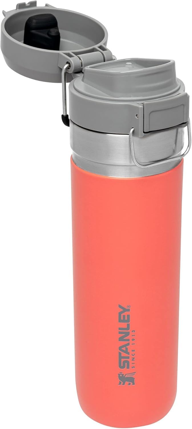 Stanley Quick Flip GO Water Bottle 24-36 OZ | Push Button Lid | Leakproof & Packable for Travel & Sports | Insulated Stainless Steel | BPA-Free