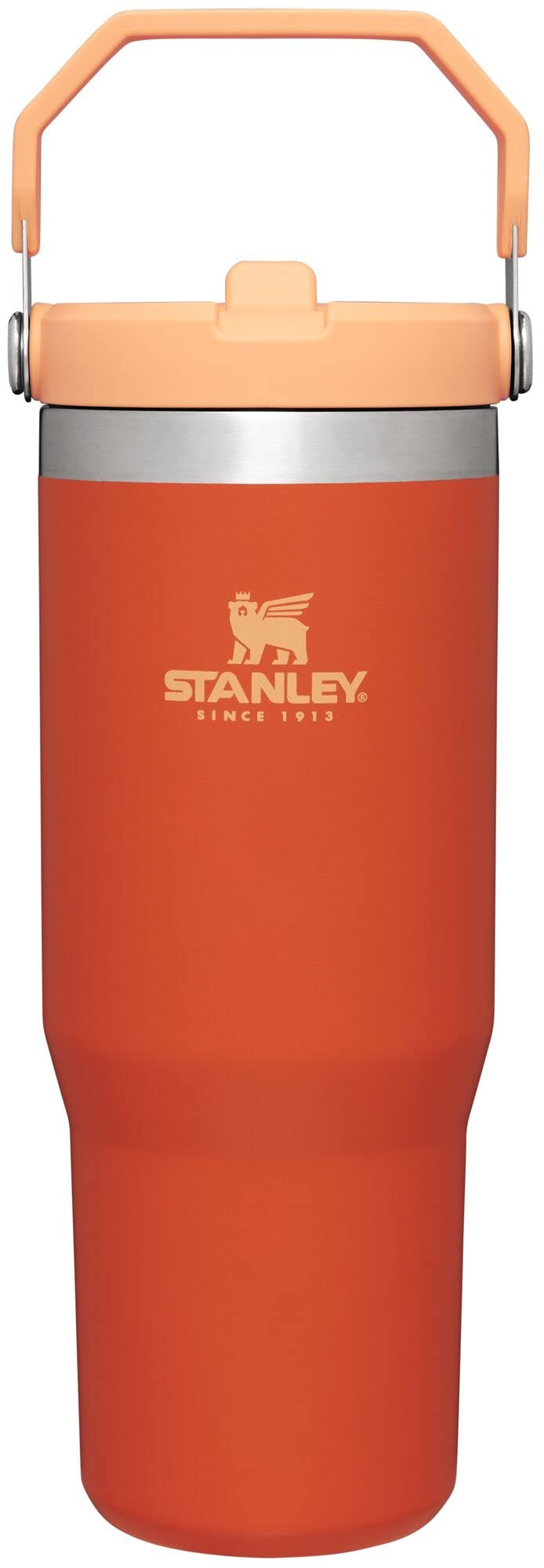 Stanley IceFlow Flip Straw Tumbler with Handle 30 oz | Twist On Lid and Flip Up Straw | Leak Resistant Water Bottle | Insulated Stainless Steel |BPA-Free | Lilac