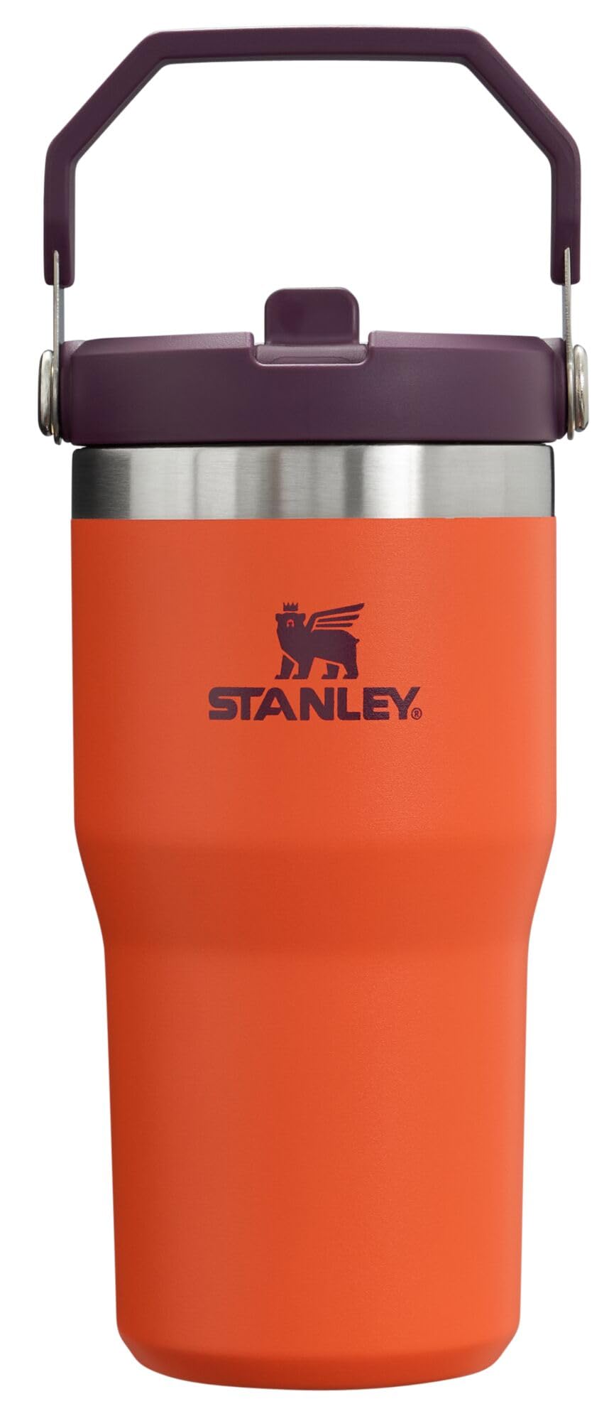 Stanley IceFlow Flip Straw Tumbler with Handle 30 oz | Twist On Lid and Flip Up Straw | Leak Resistant Water Bottle | Insulated Stainless Steel |BPA-Free | Lilac