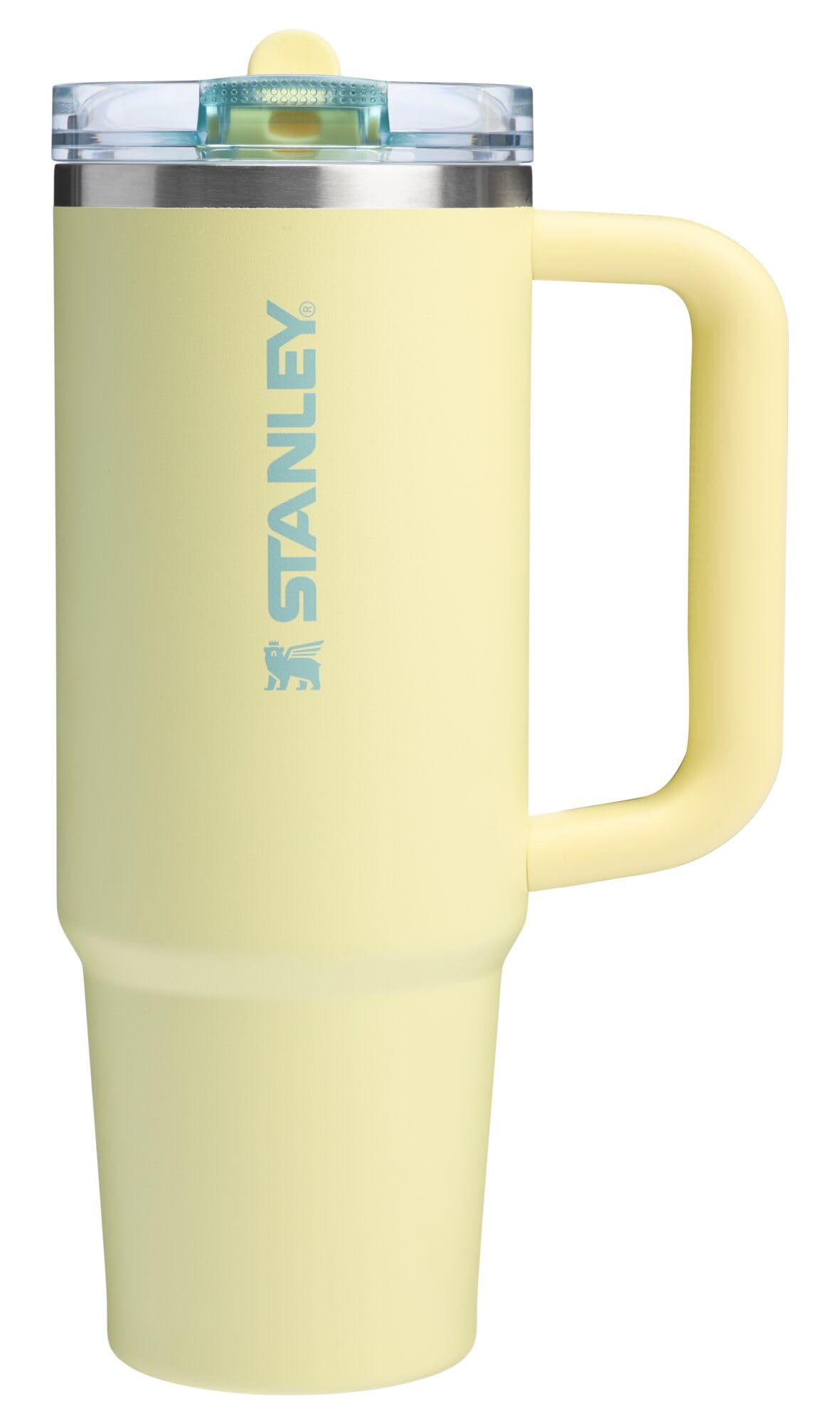 Stanley Quencher ProTour Flip Straw Tumbler with Leakproof Lid 30 oz | Built-In Straw & Handle | Cupholder Compatible for Travel | Insulated Stainless Steel Cup | BPA-Free | Azure Fade