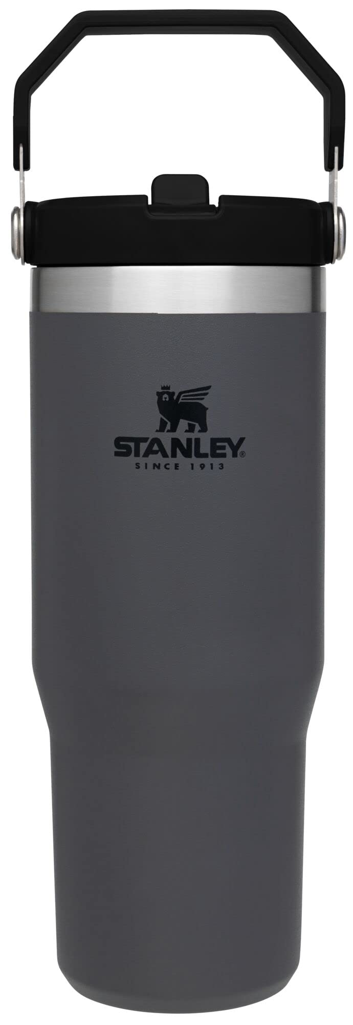 Stanley IceFlow Flip Straw Tumbler with Handle 30 oz | Twist On Lid and Flip Up Straw | Leak Resistant Water Bottle | Insulated Stainless Steel |BPA-Free | Lilac