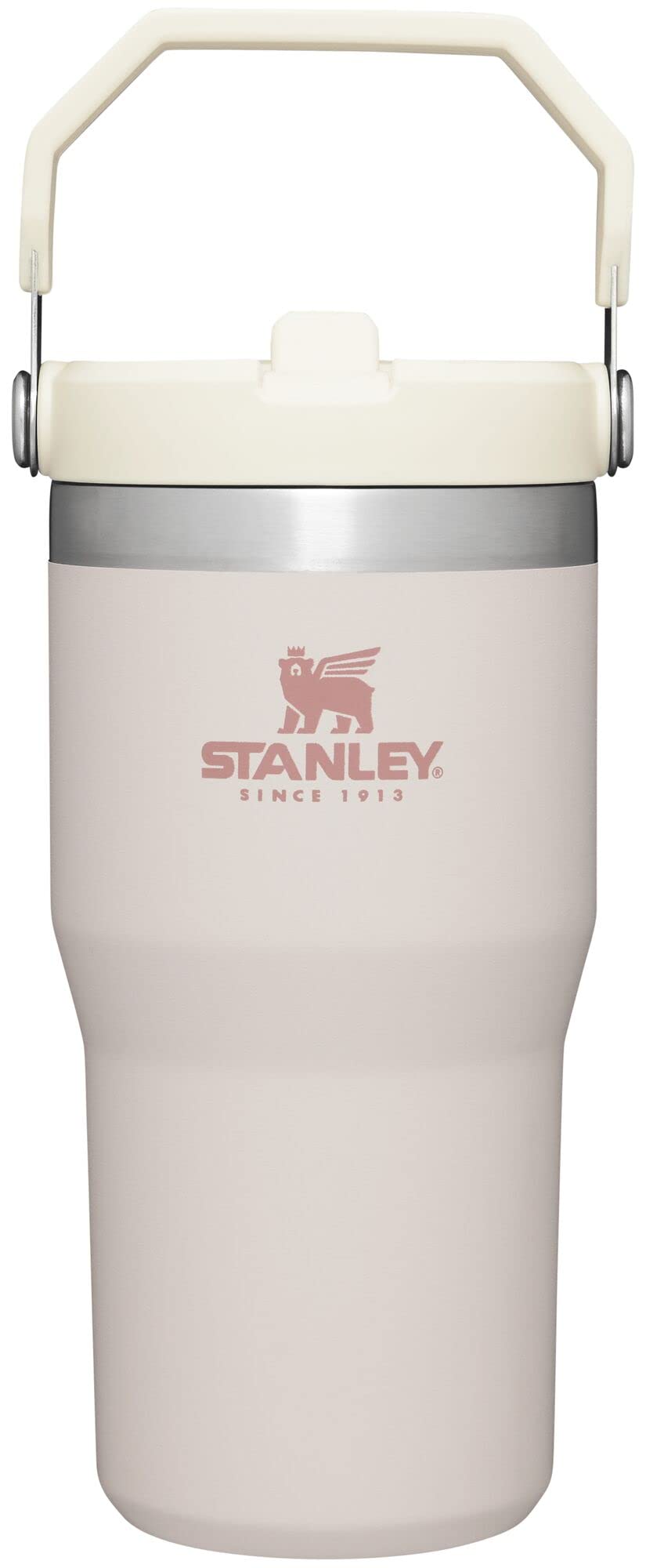 Stanley IceFlow Flip Straw Tumbler with Handle 30 oz | Twist On Lid and Flip Up Straw | Leak Resistant Water Bottle | Insulated Stainless Steel |BPA-Free | Lilac