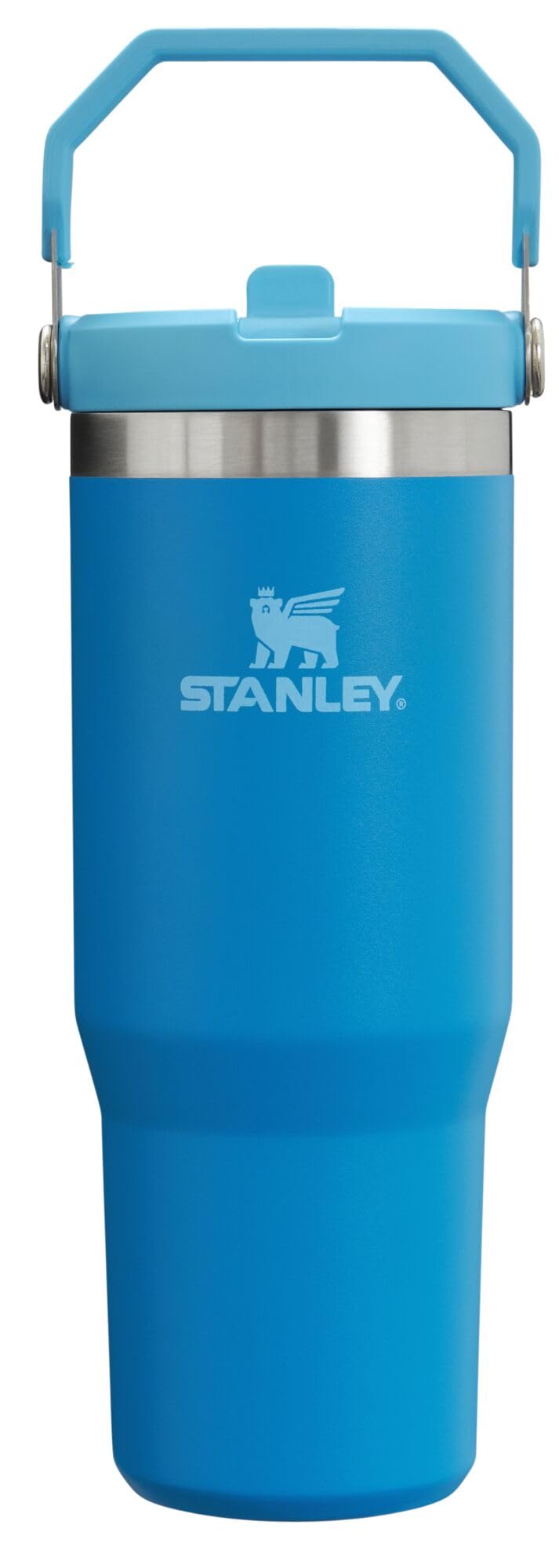 Stanley IceFlow Flip Straw Tumbler with Handle 30 oz | Twist On Lid and Flip Up Straw | Leak Resistant Water Bottle | Insulated Stainless Steel |BPA-Free | Lilac