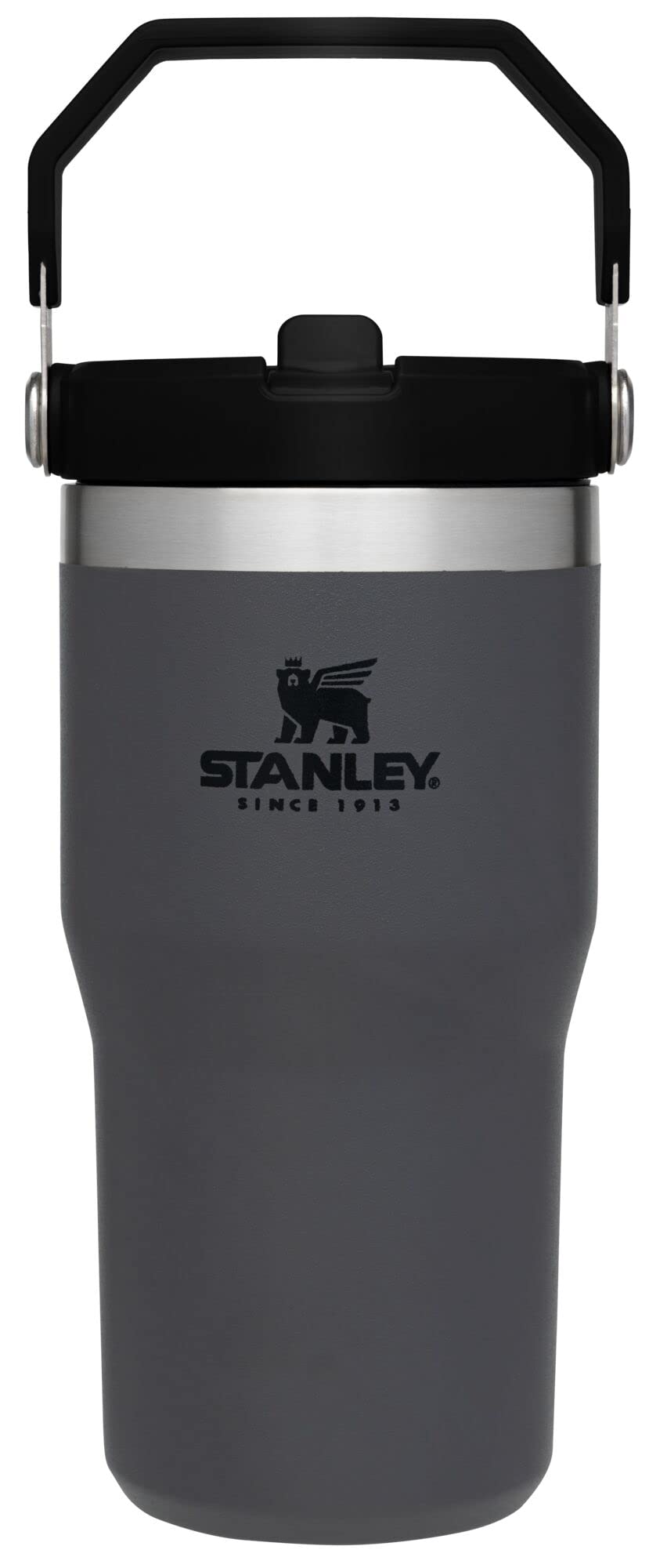 Stanley IceFlow Flip Straw Tumbler with Handle 30 oz | Twist On Lid and Flip Up Straw | Leak Resistant Water Bottle | Insulated Stainless Steel |BPA-Free | Lilac