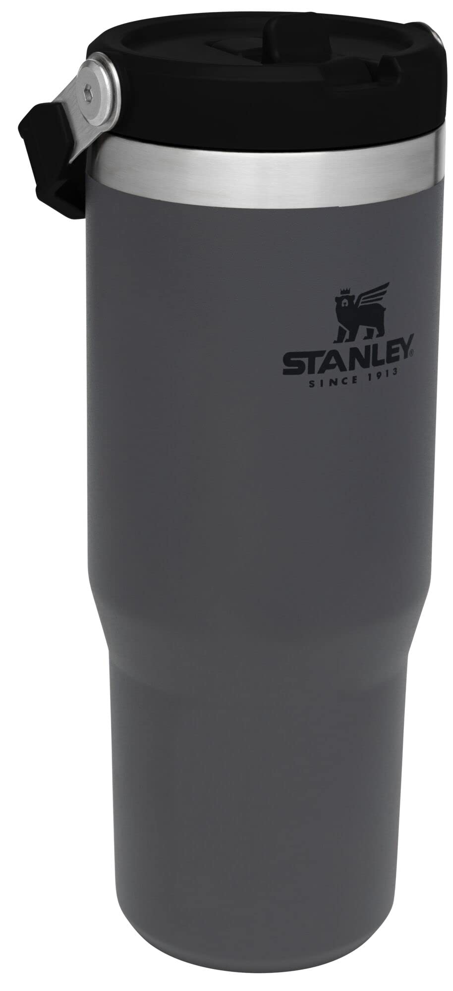 Stanley IceFlow Flip Straw Tumbler with Handle 30 oz | Twist On Lid and Flip Up Straw | Leak Resistant Water Bottle | Insulated Stainless Steel |BPA-Free | Lilac