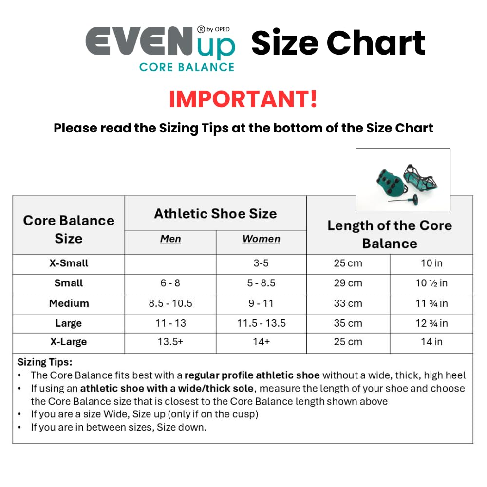 EVENup Core Balance Fitness Equipment, Worn on Your Shoes, Abdominal & Core Strength Training, Physical Therapy, Adjustable Balance Domes