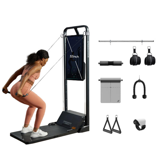 Smart Home Gym System, Gym Monster Multifunctional Smith Machine Home Gym Power Cage, All-in-one Cable Machine for Home Workout, Full Body Strength Training Fitness Exercise Machine