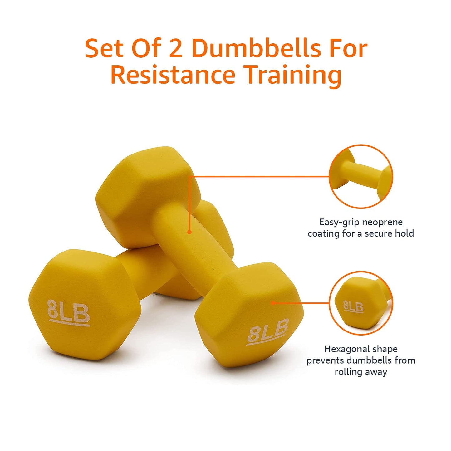 Amazon Basics Neoprene Dumbbell Hand Weights