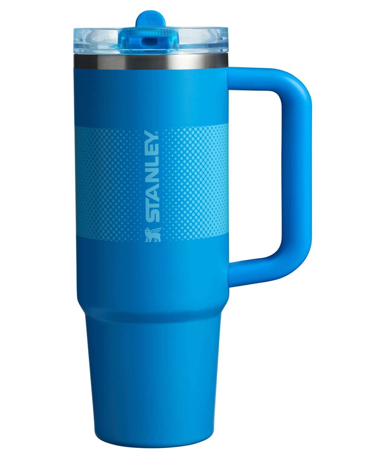 Stanley Quencher ProTour Flip Straw Tumbler with Leakproof Lid 30 oz | Built-In Straw & Handle | Cupholder Compatible for Travel | Insulated Stainless Steel Cup | BPA-Free | Azure Fade