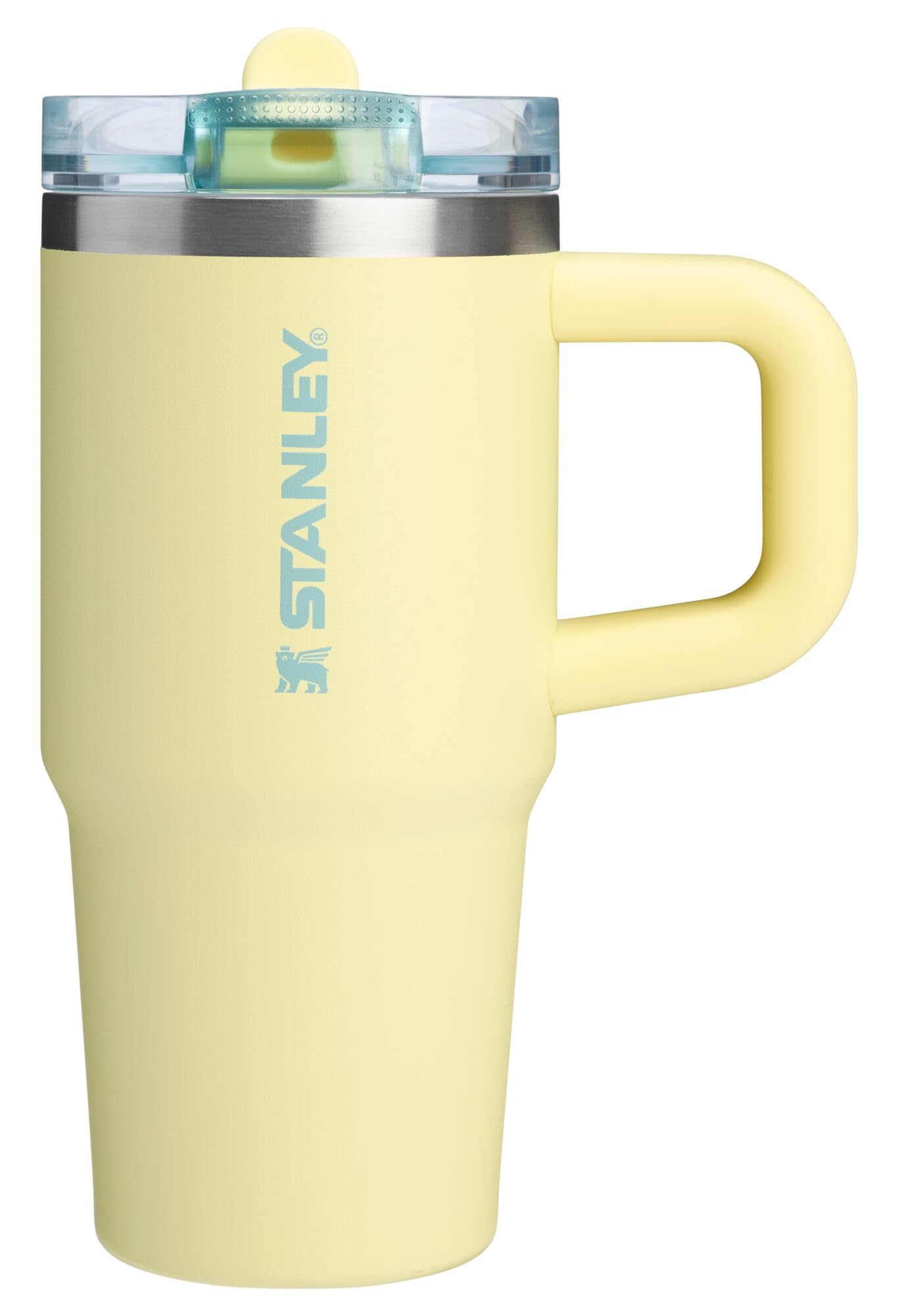 Stanley Quencher ProTour Flip Straw Tumbler with Leakproof Lid 30 oz | Built-In Straw & Handle | Cupholder Compatible for Travel | Insulated Stainless Steel Cup | BPA-Free | Azure Fade