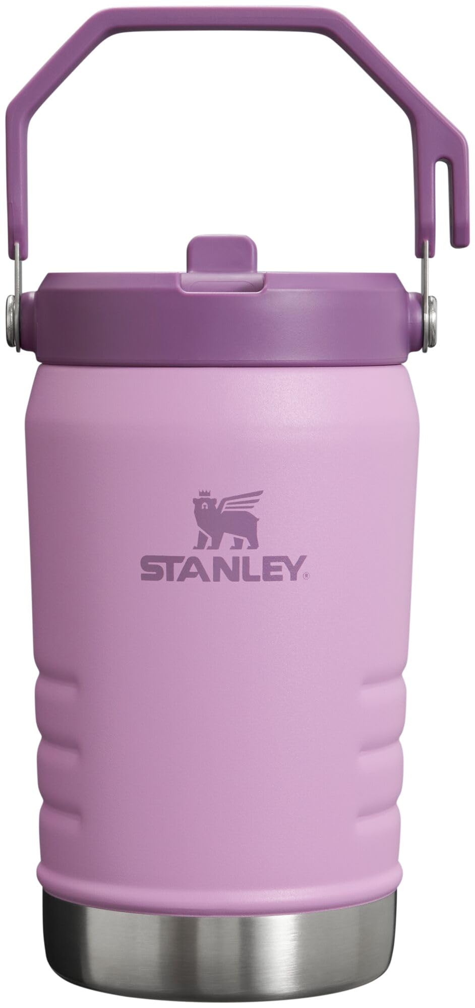 Stanley IceFlow Flip Straw Tumbler with Handle 30 oz | Twist On Lid and Flip Up Straw | Leak Resistant Water Bottle | Insulated Stainless Steel |BPA-Free | Lilac