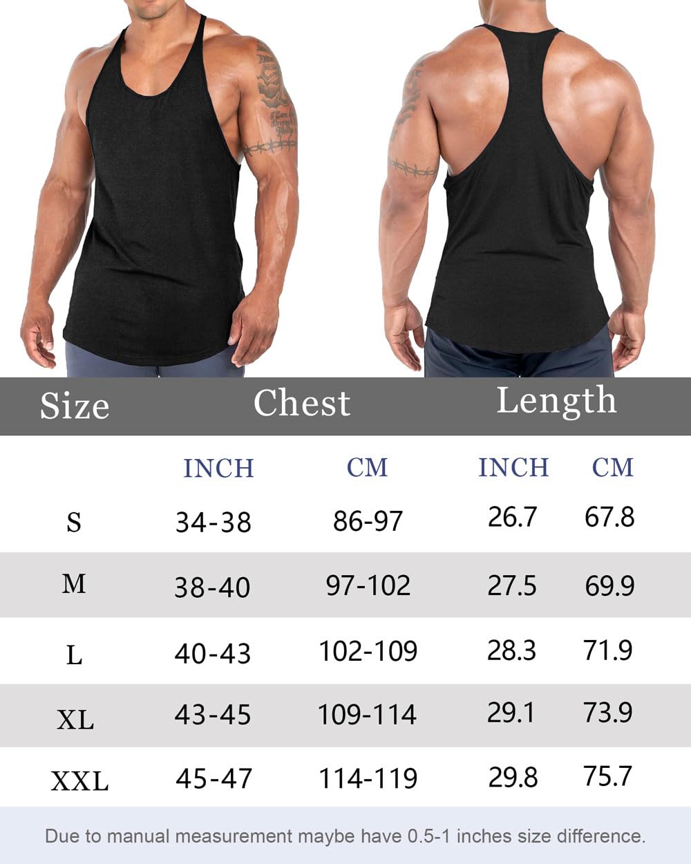 Men's Bodybuilding Stringer Tank Tops Workout Gym Shirt Y-Back Muscle Fitness Athletic Stretch Quick Dry Top