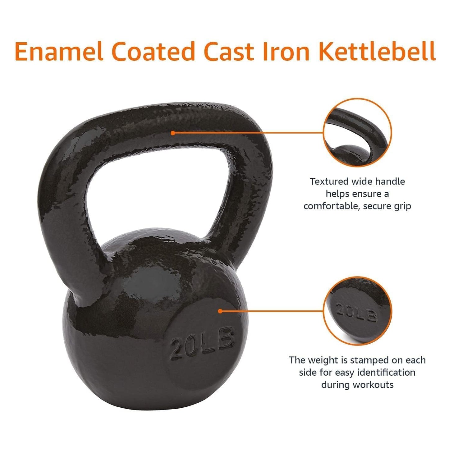 Amazon Basics Cast Iron Kettlebell