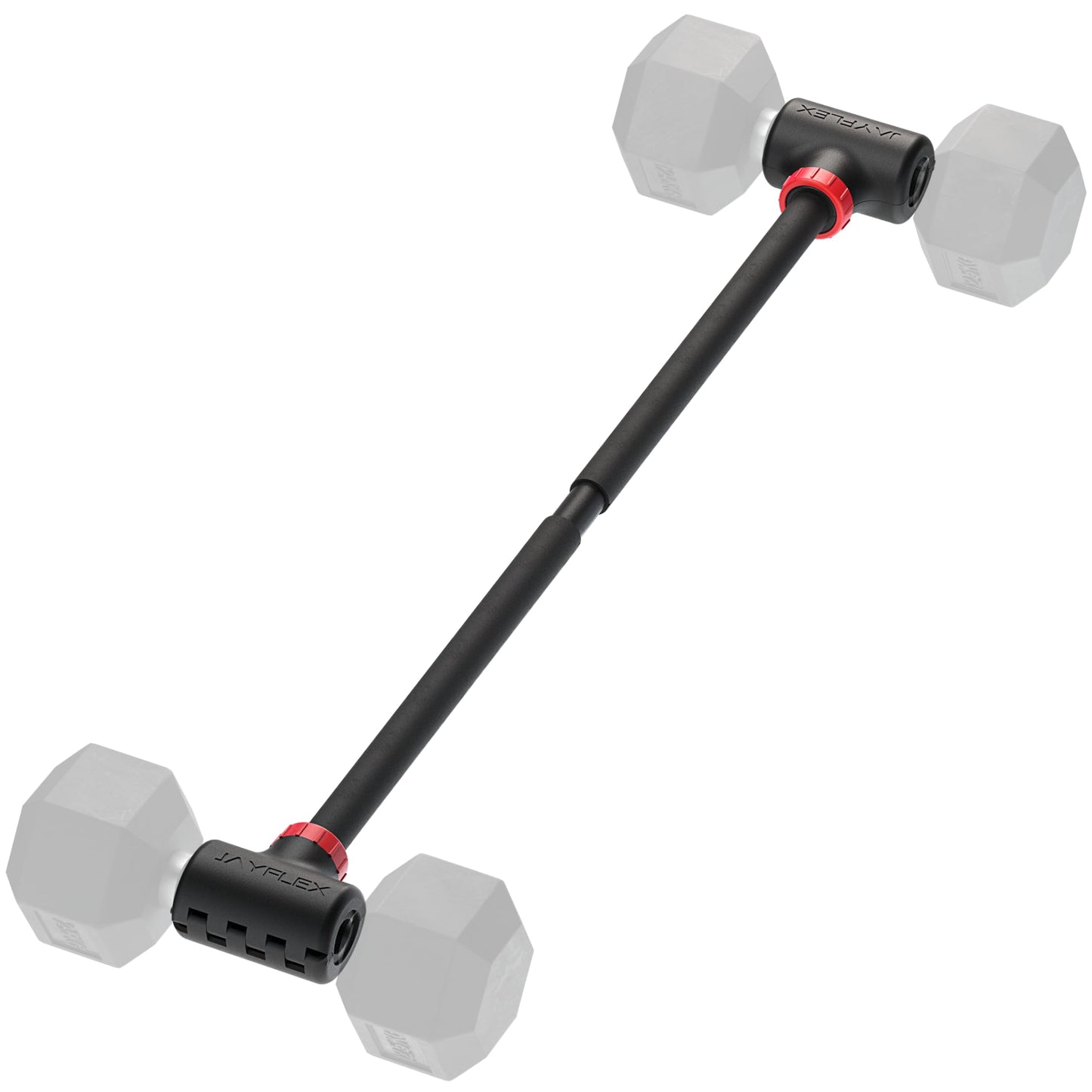 Jayflex Hyperbell Dumbbell Converter - Convert Dumbbells to Barbell Set and Kettlebell for Home Fitness - Adjustable & Up to 200 lb Capacity Weight Barbell for Weight Lifting