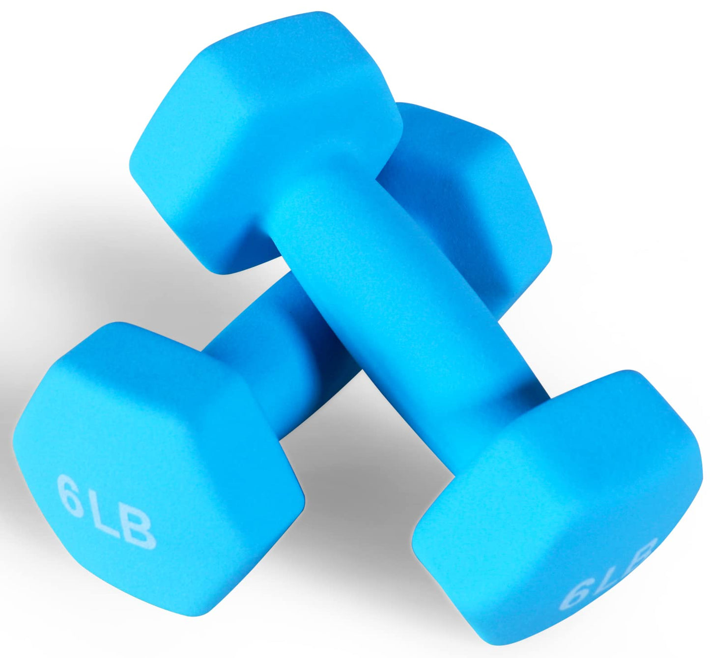 Neoprene Dumbbell Hand Weights, Anti-Slip, Anti-roll, Hex Shape Colorful, Pair or Set with Stand