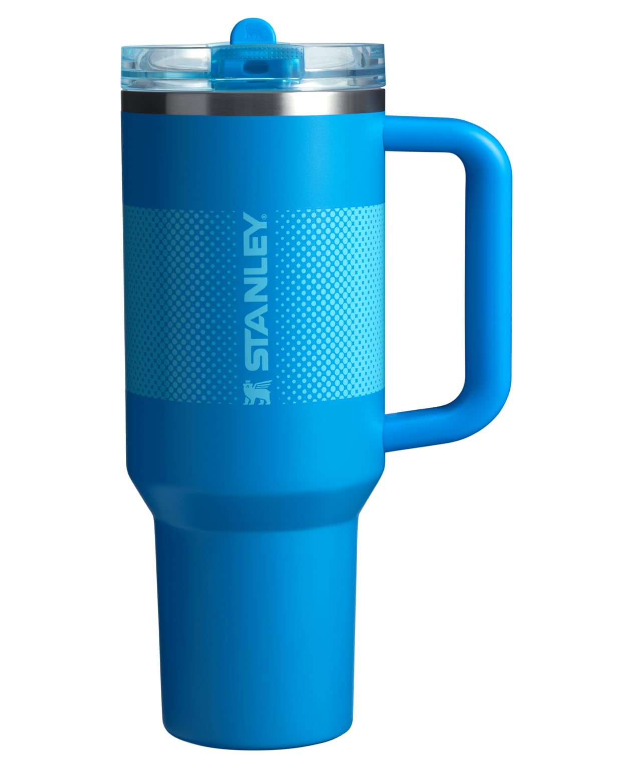 Stanley Quencher ProTour Flip Straw Tumbler with Leakproof Lid 30 oz | Built-In Straw & Handle | Cupholder Compatible for Travel | Insulated Stainless Steel Cup | BPA-Free | Azure Fade