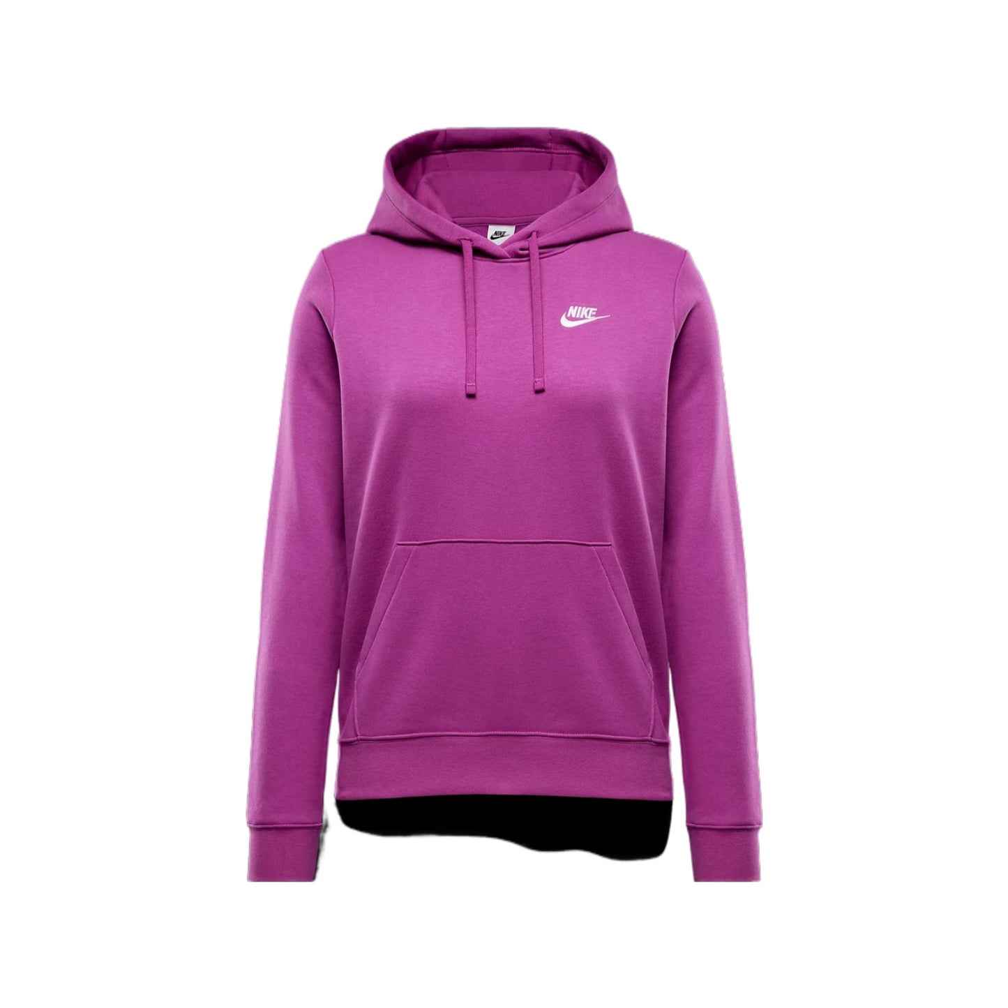 Nike Sportswear Club Fleece Women's Pullover Hoodie (DQ5793-518, Hot Fuchsia/White)