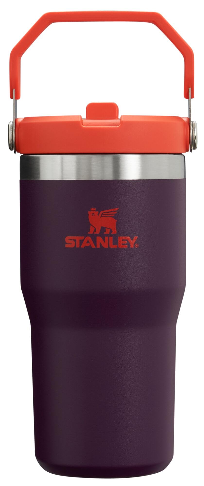 Stanley IceFlow Flip Straw Tumbler with Handle 30 oz | Twist On Lid and Flip Up Straw | Leak Resistant Water Bottle | Insulated Stainless Steel |BPA-Free | Lilac