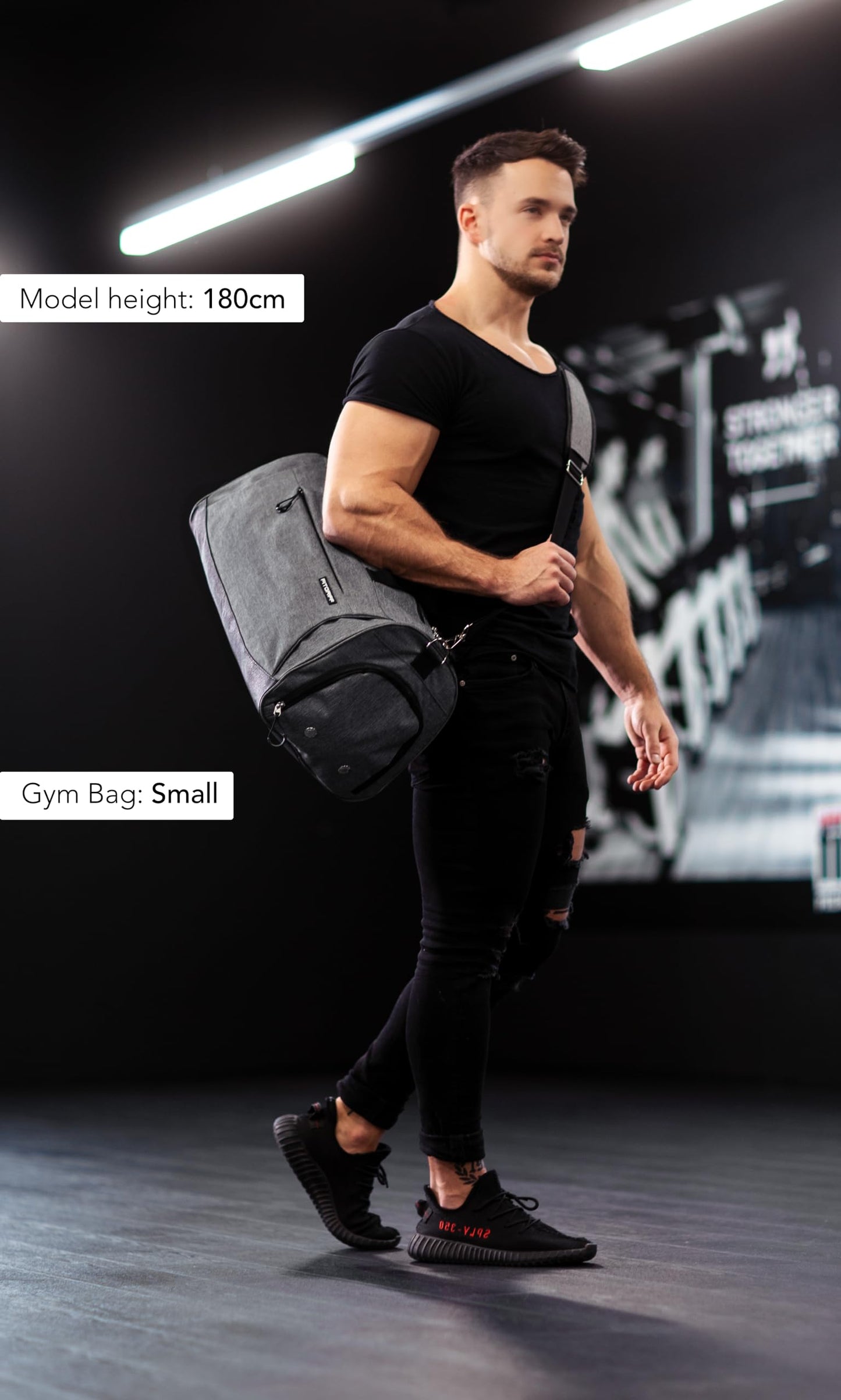 Fitgriff® Gym Bag for Men & Women with Shoe & Wet Compartment - Duffle Bag for Travel, Sports, Fitness & Workout