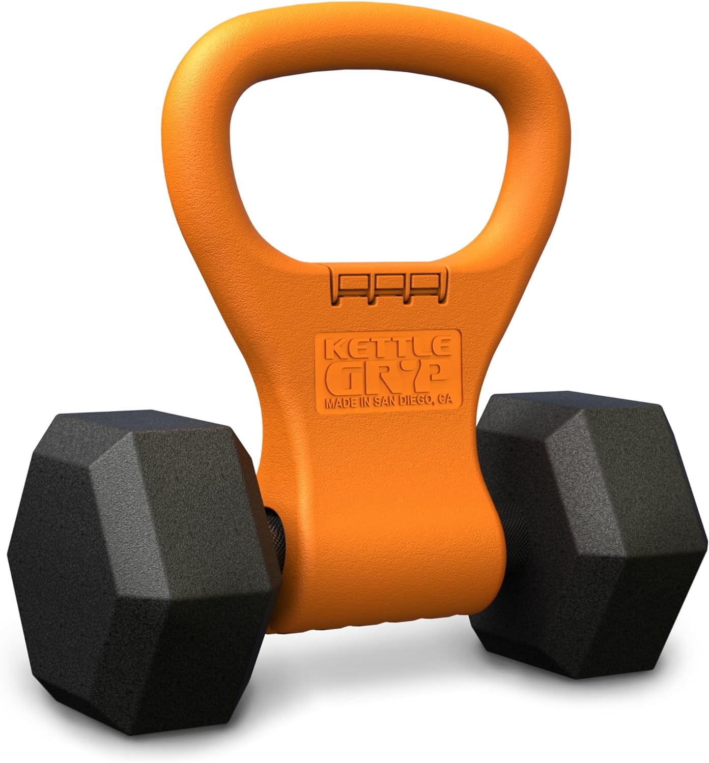 KETTLE GRYP - The Original - As Seen on SHARK TANK! Converts Your Dumbbells Into Kettlebells - Made in the USA - Dumbbell Grip Handle