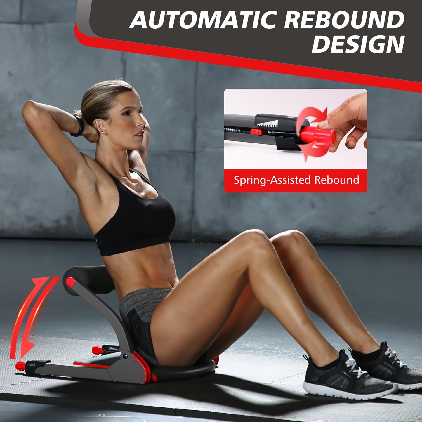 WONDER CORE SMART, Ab Workout Equipment, Sit Up Machine & Exercise Equipment, Ab Crunch Machine for Stomach Workout, Ab Core Trainer Abdominal Machine, Fitness Equipment for Home Gym