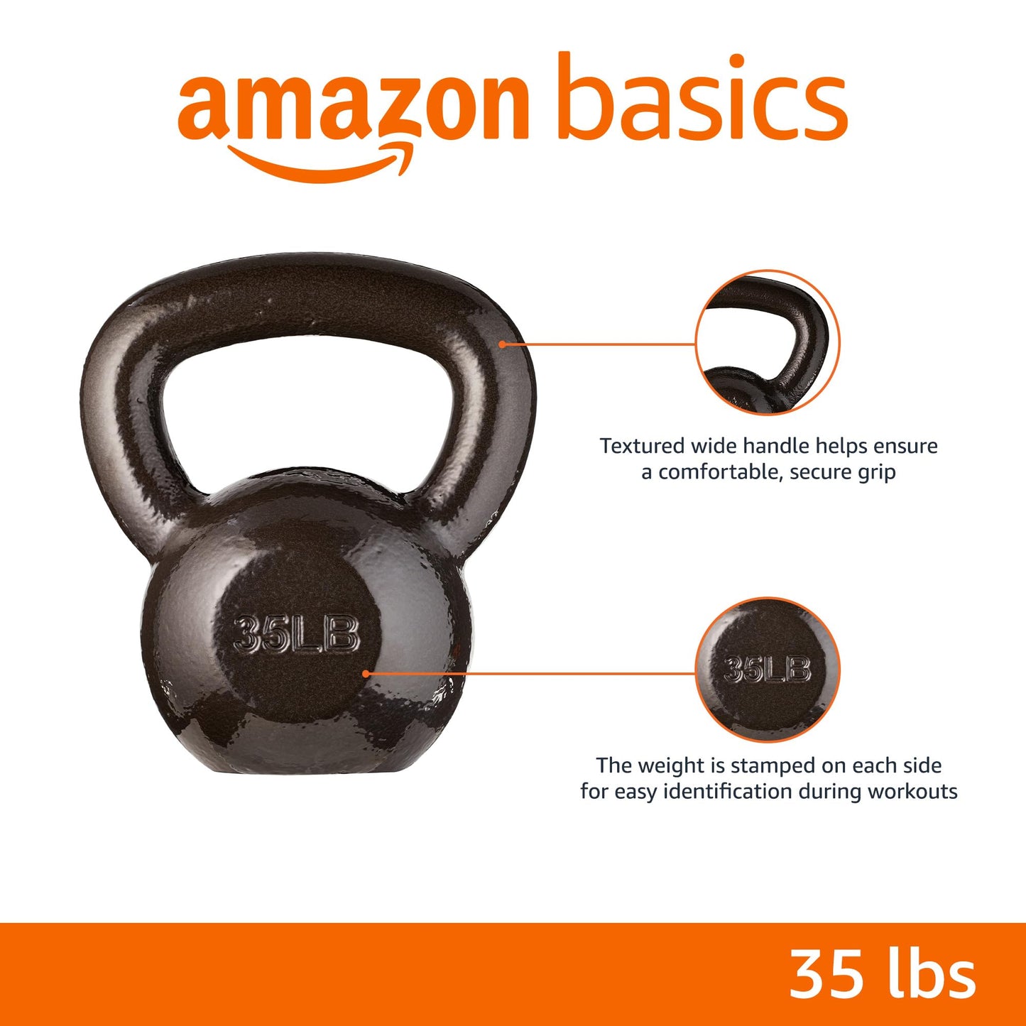 Amazon Basics Cast Iron Kettlebell