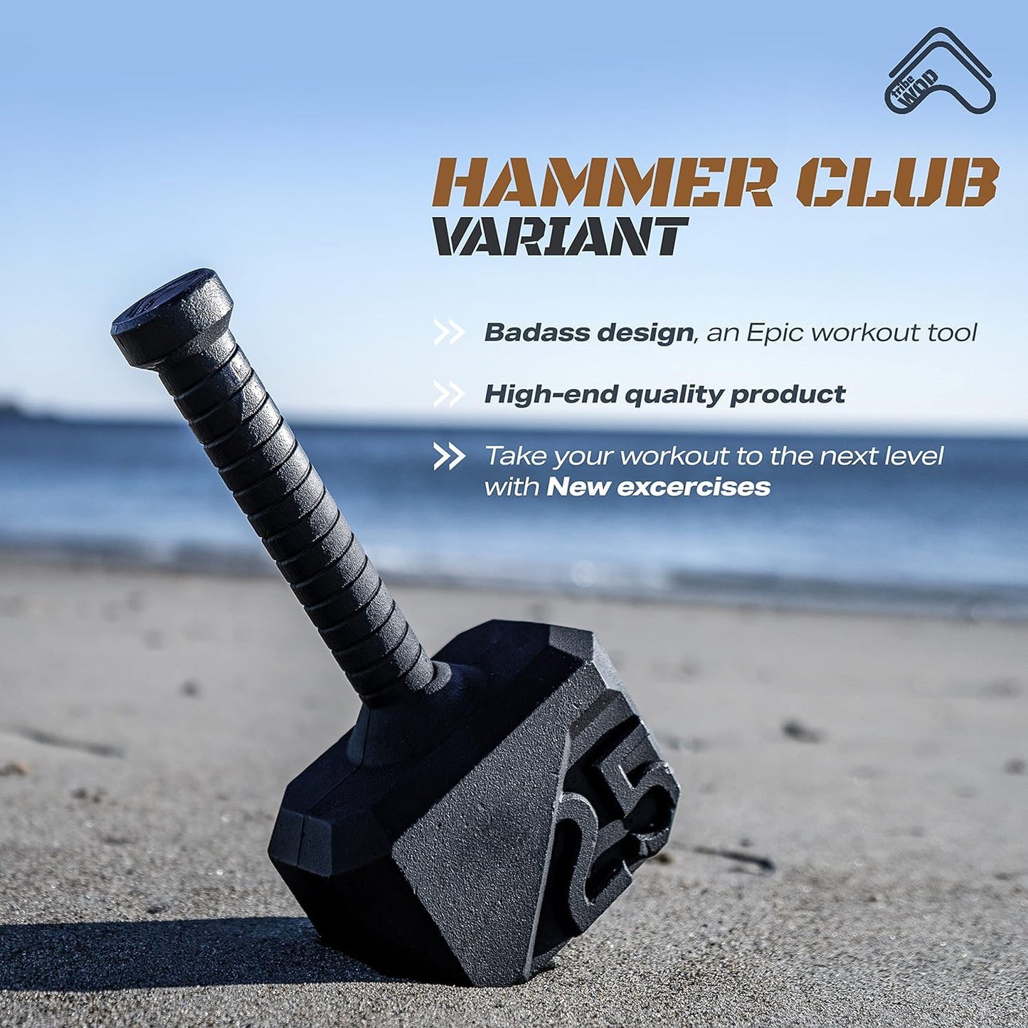 Tribe WOD Hammer Kettlebell 15-70lb + Adjustable | Cross Training Workout Equipment for Muscle Building, Cardio Fitness, Weights for Women & Men | Strength Training Kettlebells- New- New