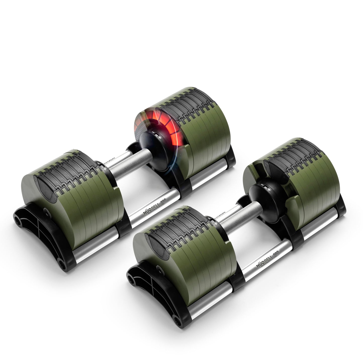 NUOBELL Adjustable Dumbbells Pair 5-80 lbs: the Adjustable Dumbbell Set and Free Weight Set to Replace 16 Sets of Dumbells. Add Nuobell Weights Dumbbells Set to Your Home Gym for Weight Bench and Dumbbell Bench Press Exercise.