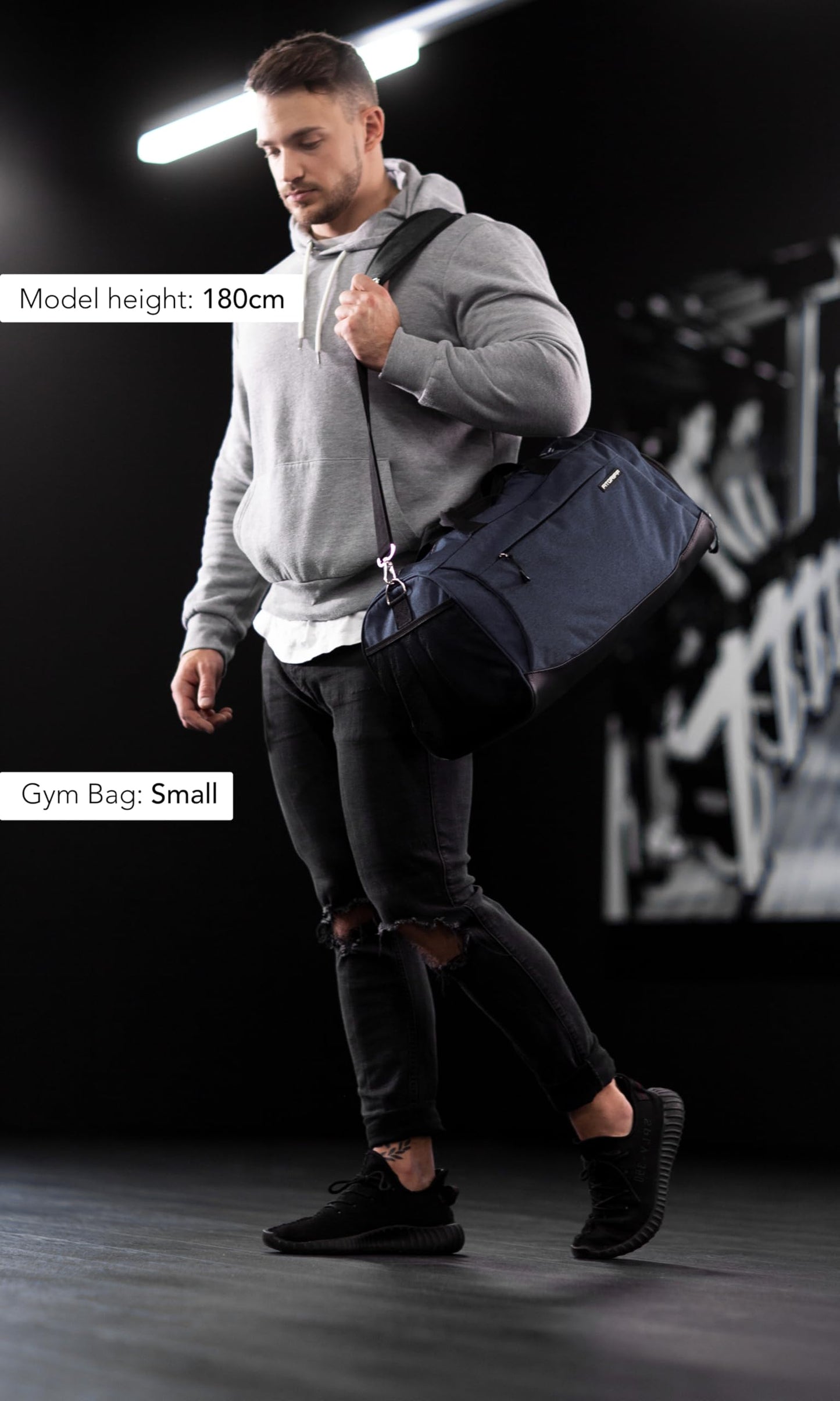 Fitgriff® Gym Bag for Men & Women with Shoe & Wet Compartment - Duffle Bag for Travel, Sports, Fitness & Workout