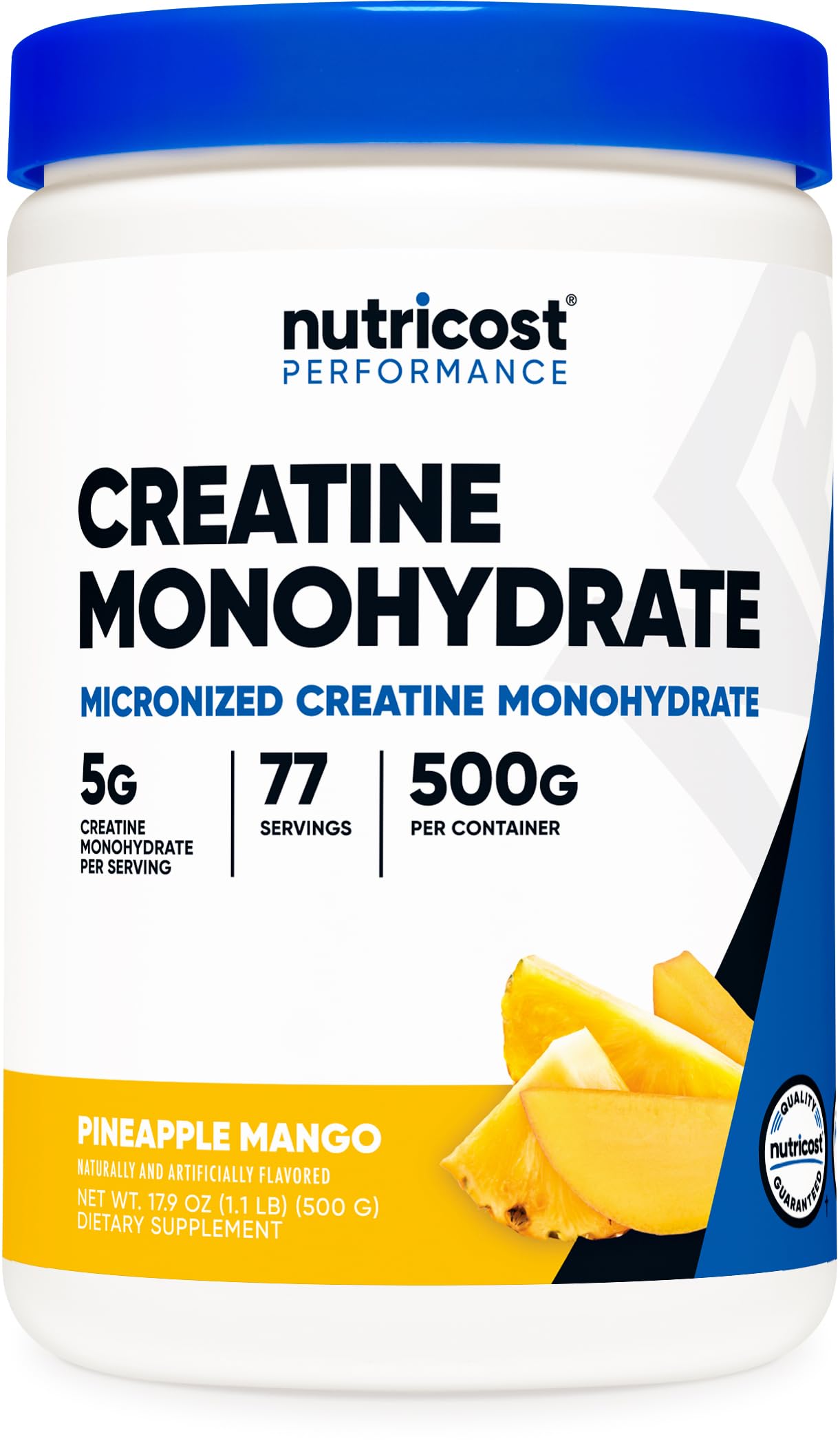 Nutricost Creatine Monohydrate Micronized Powder 500G, 5000mg Per Serv (5g) - 100 Servings, 17.9 Oz