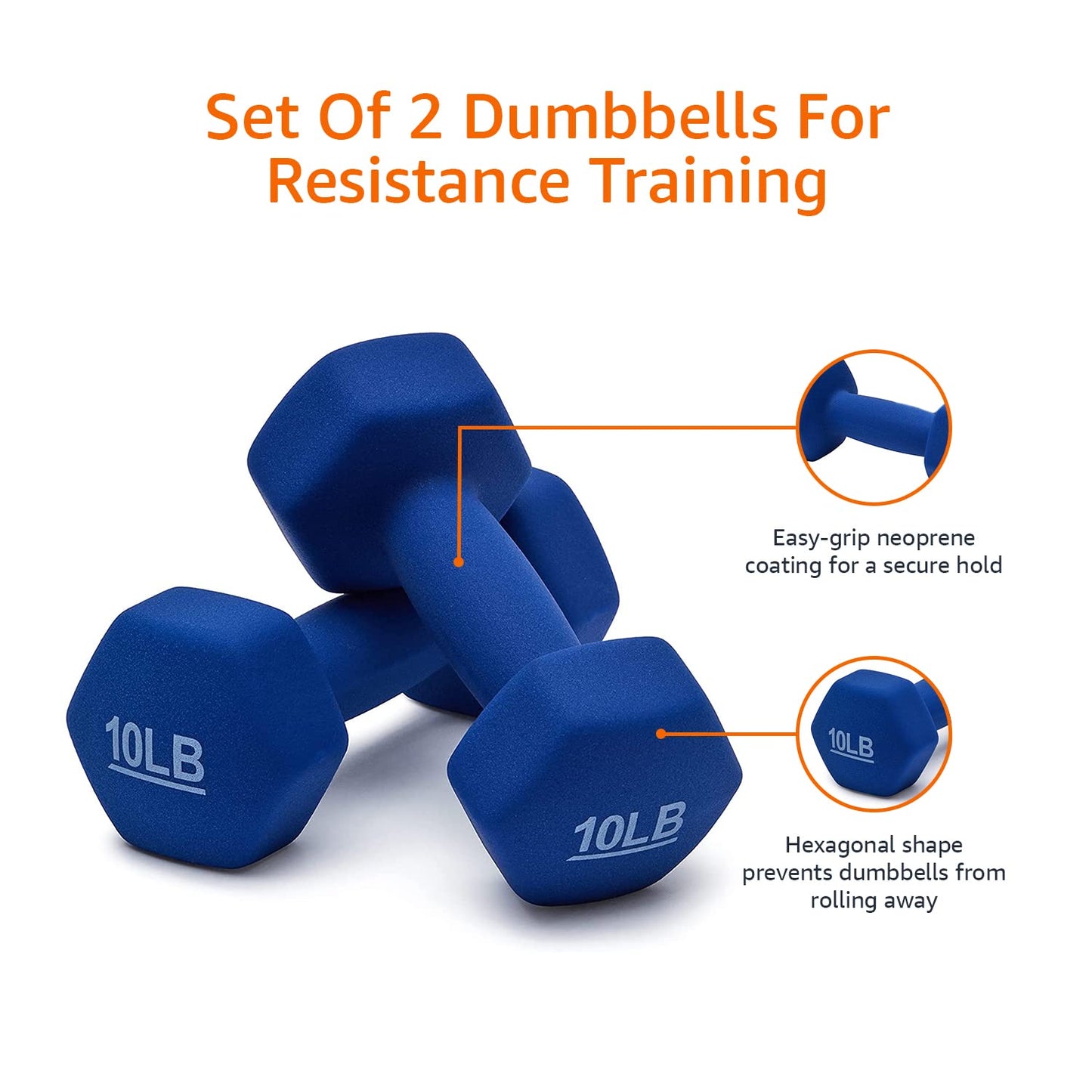 Amazon Basics Neoprene Dumbbell Hand Weights