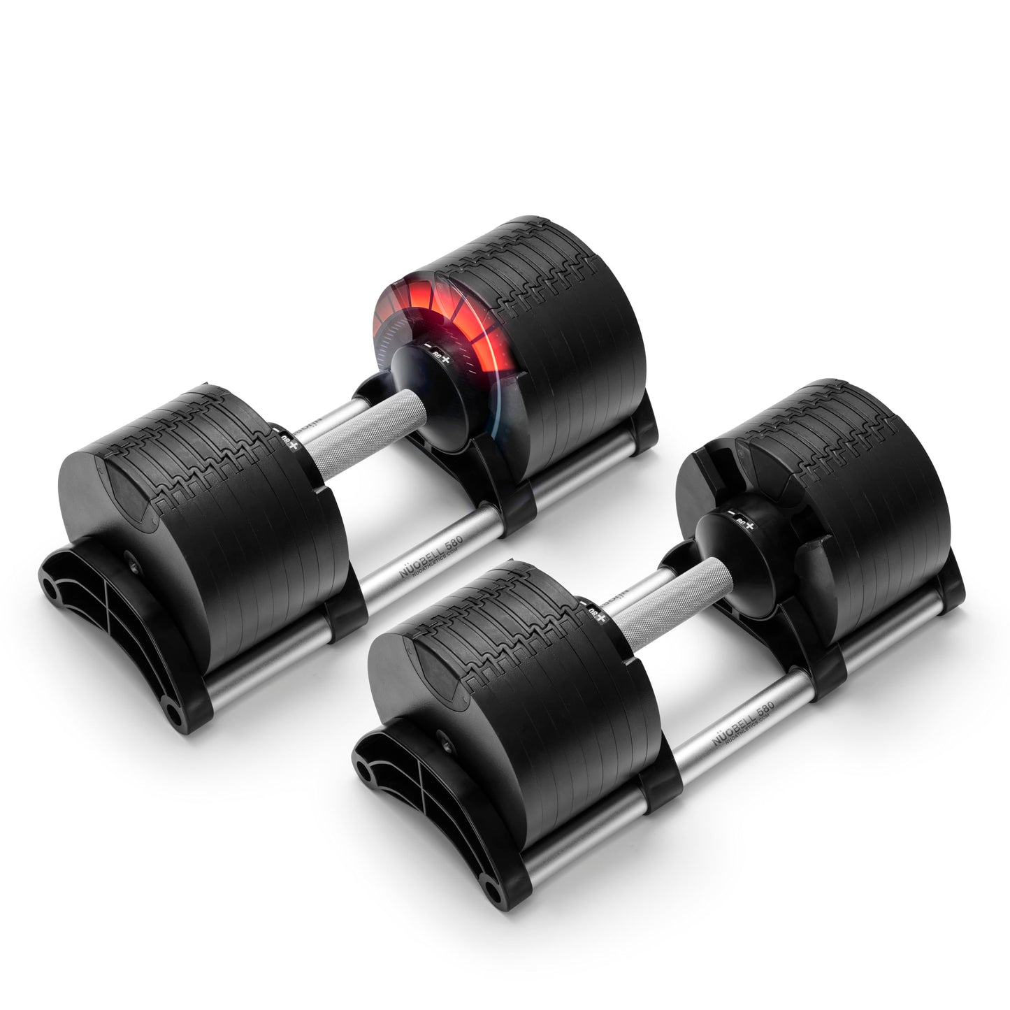 NUOBELL Adjustable Dumbbells Pair 5-80 lbs: the Adjustable Dumbbell Set and Free Weight Set to Replace 16 Sets of Dumbells. Add Nuobell Weights Dumbbells Set to Your Home Gym for Weight Bench and Dumbbell Bench Press Exercise.