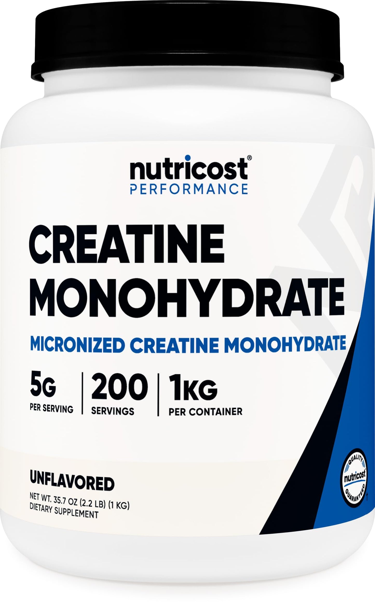 Nutricost Creatine Monohydrate Micronized Powder 500G, 5000mg Per Serv (5g) - 100 Servings, 17.9 Oz