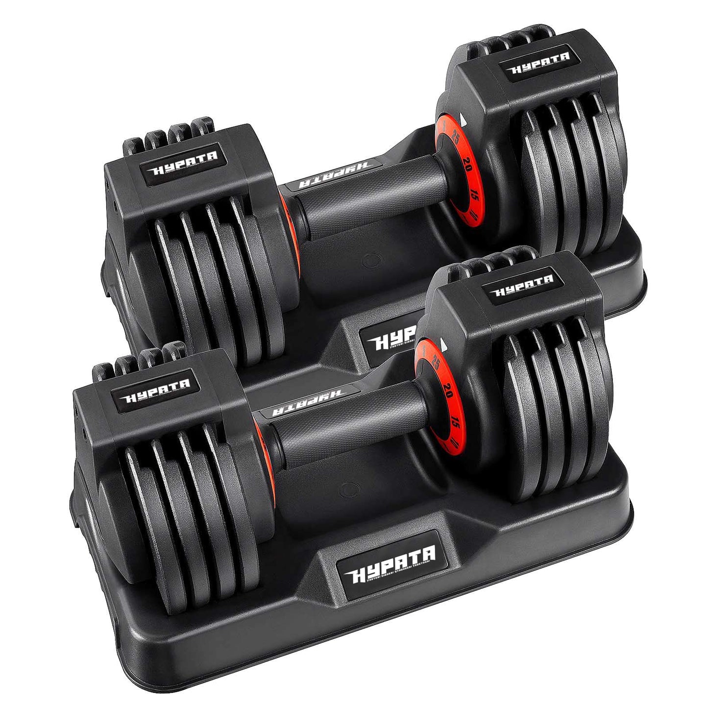 25/55 lbs Pair Adjustable Dumbbell Set, Adjust Dumbbell Weight for Exercises Pair Dumbbells for Men and Women in Home