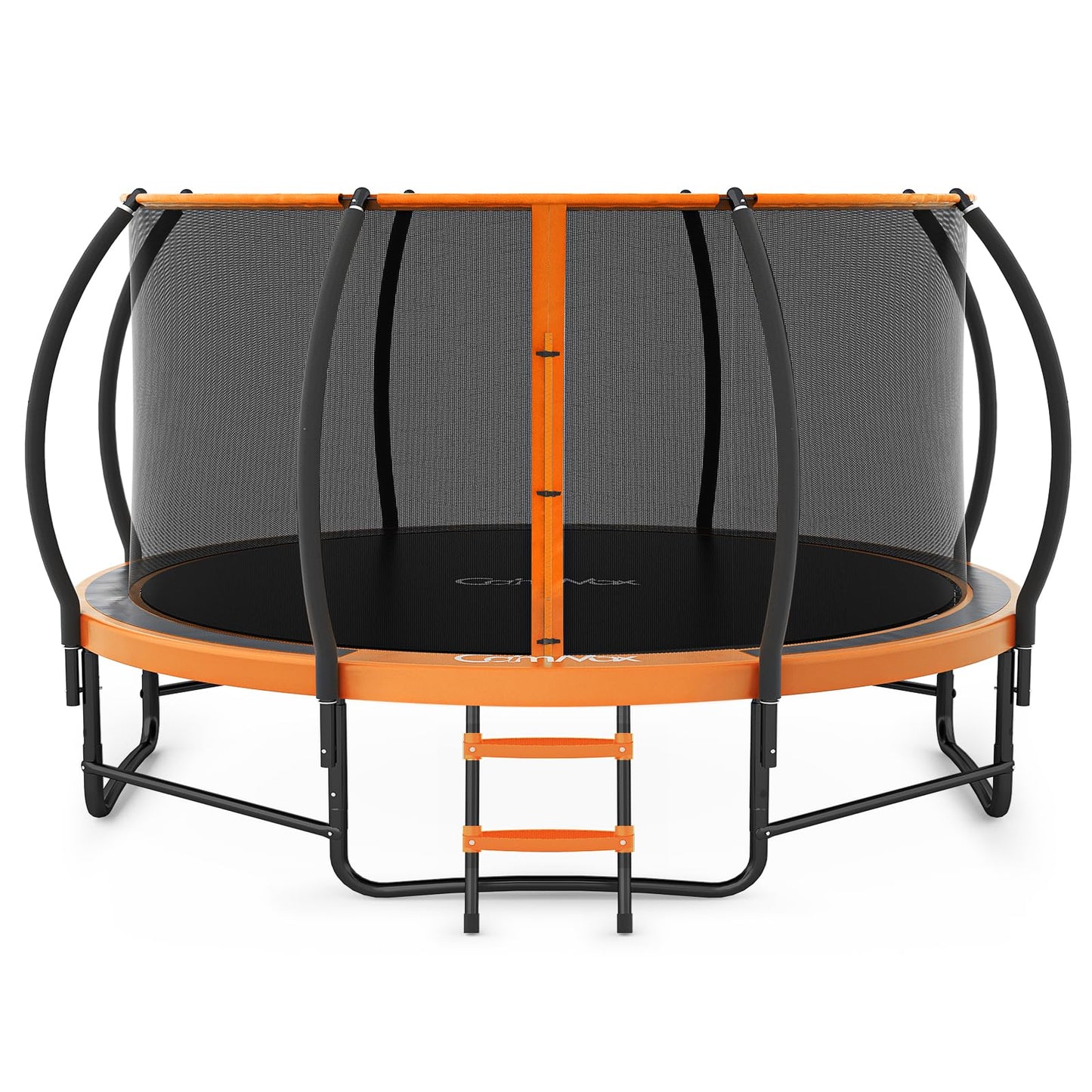 CalmMax 10FT 12FT 14FT 16FT Trampoline with Enclosure Recreational Trampolines with Ladder - ASTM Approval- Outdoor Trampoline for Kid Adults