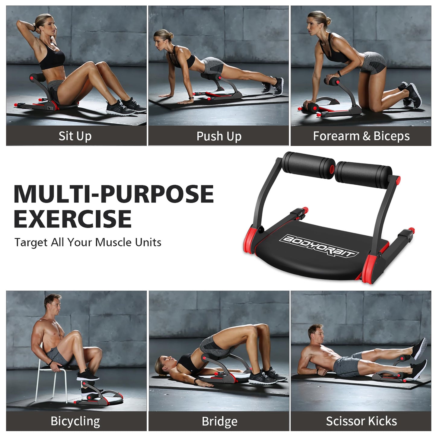 WONDER CORE SMART, Ab Workout Equipment, Sit Up Machine & Exercise Equipment, Ab Crunch Machine for Stomach Workout, Ab Core Trainer Abdominal Machine, Fitness Equipment for Home Gym