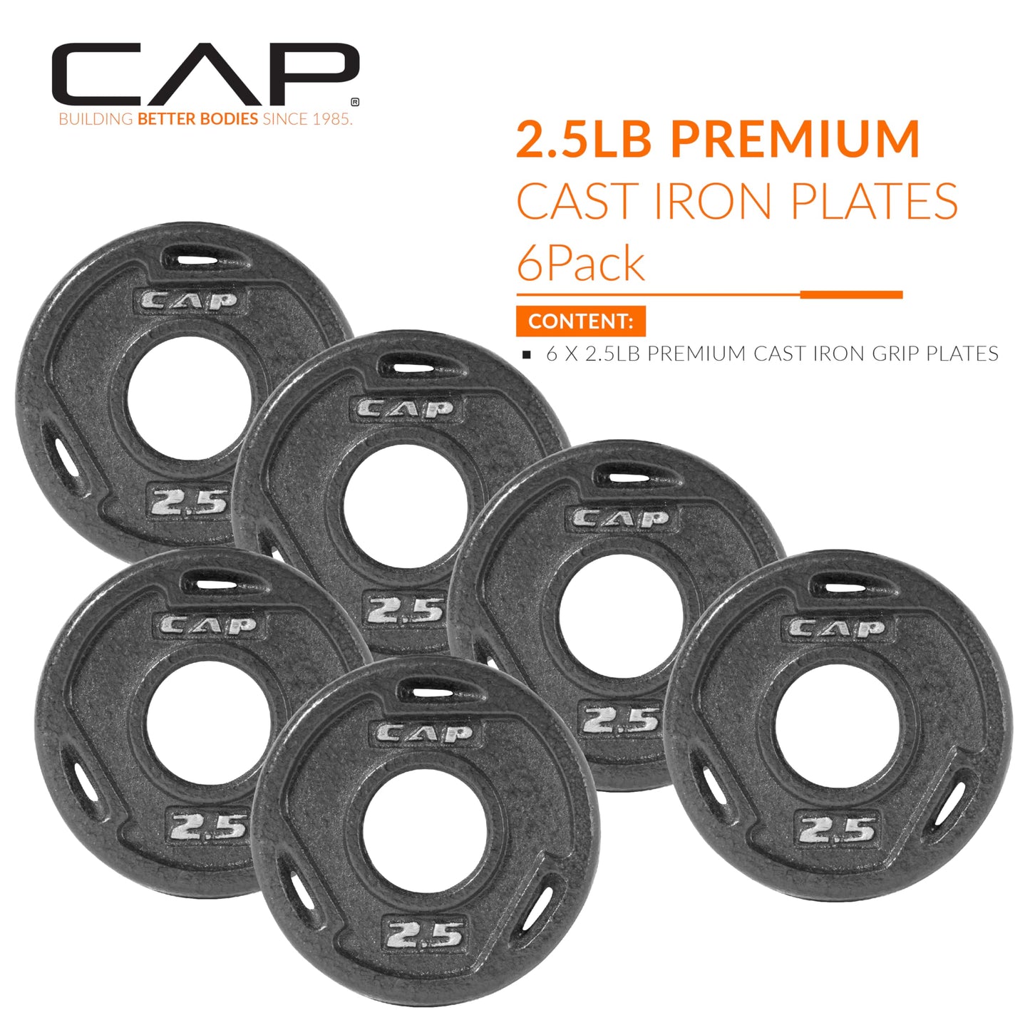 CAP Barbell 2-Inch Olympic Grip Weight Plate | Multiple Options