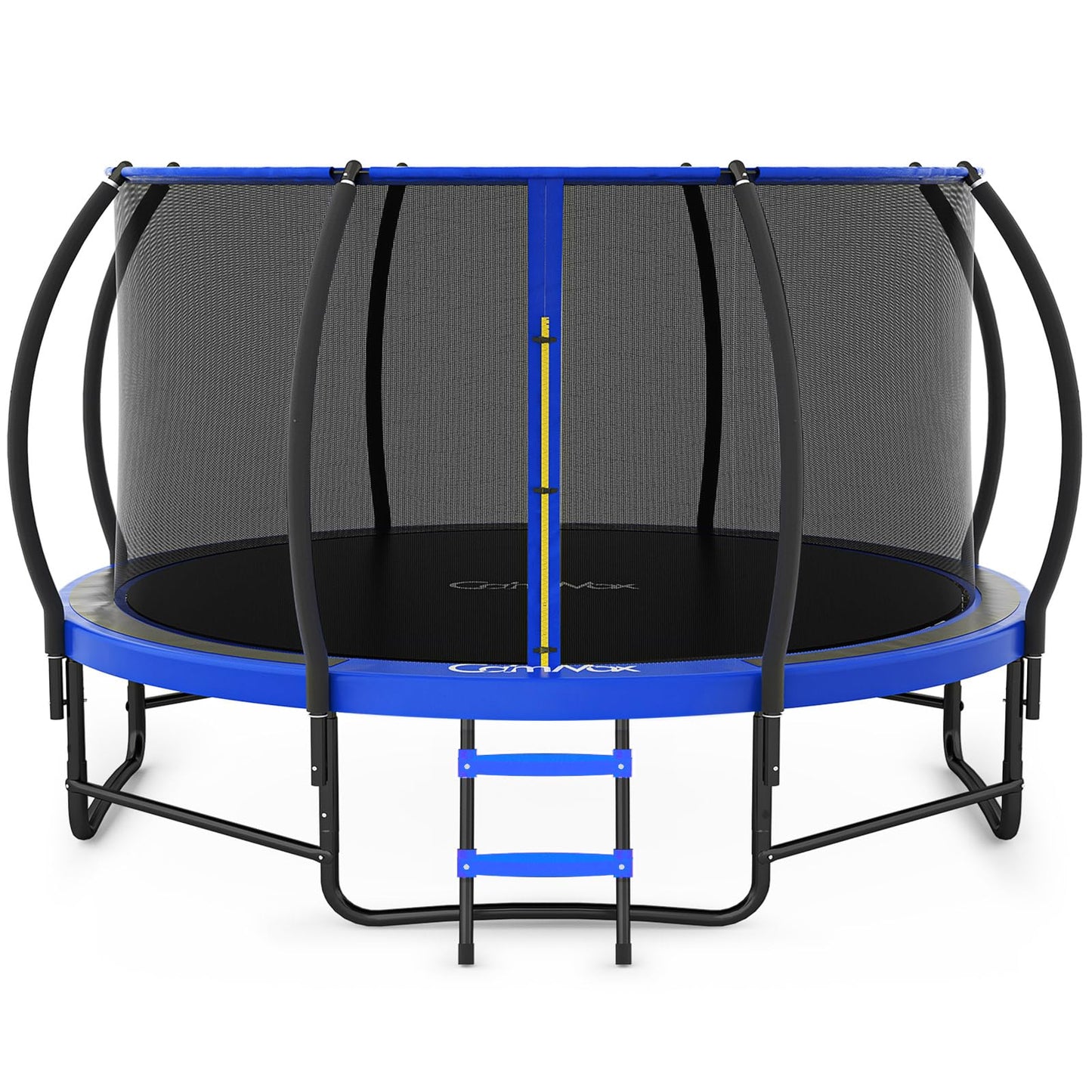 CalmMax 10FT 12FT 14FT 16FT Trampoline with Enclosure Recreational Trampolines with Ladder - ASTM Approval- Outdoor Trampoline for Kid Adults