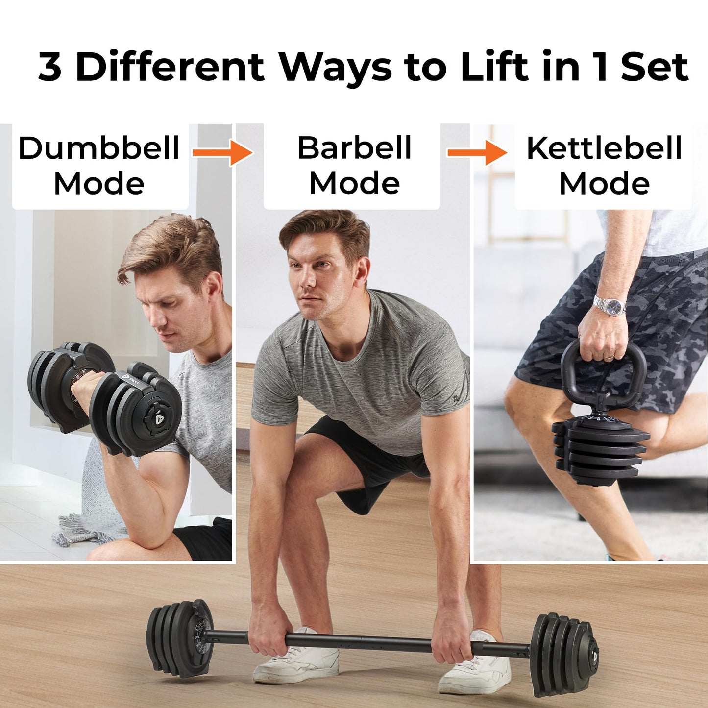 Lifepro Adjustable Dumbbells Set/Single - 15lb 43lb 55lb 25 lb Dumbbell Sets with Rack - Quick Adjust, Secure Grip weights dumbbells set - Compact Hand Weights for Women/Men at Home Gym