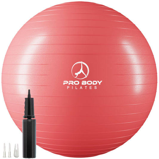 ProBody Pilates Exercise Ball - Multiple Sizes Gym Grade Balance Ball for Fitness, Yoga, Workout, Pregnancy & Physical Therapy