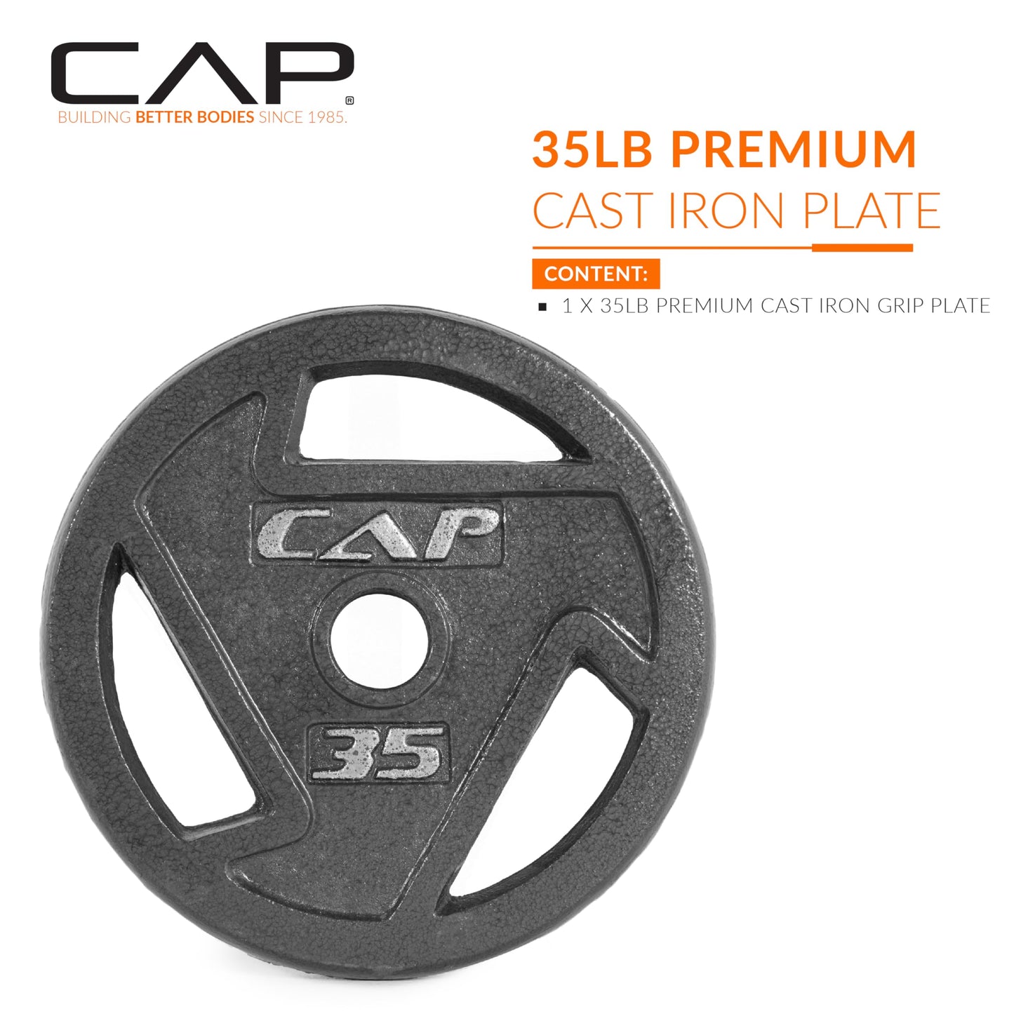 CAP Barbell 2-Inch Olympic Grip Weight Plate | Multiple Options